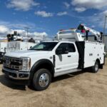 2024 Ford F 550 Supercab XLT 4x4 Diesel Milron 11 Series Aluminum Service body Cobra 5500RSE crane Vanair 300D Diesel Multifunction