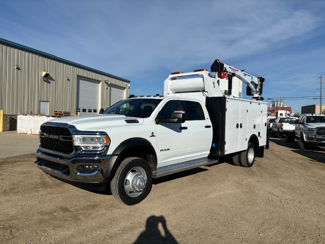 2024 Ram 5500 Crew SLT 4x4 Milron 11' Service Body Cobra 5500RSE Crane VMac VR70 Air Compressor Goodall Revolt