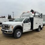 2024 Ford F600 XLT 4x4 Milron 11 Series Aluminum Service body Cobra 5500RSE Crane Lincoln Ranger Air 260MPX Multifunction