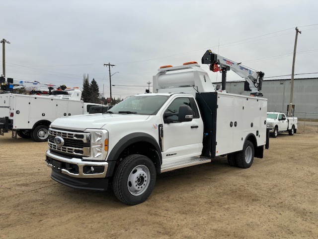 2024 Ford F600 XLT 4x4 Milron 11 Series Aluminum Service body Cobra 5500RSE Crane Lincoln Ranger Air 260MPX Multifunction