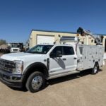 2024 Ford F550 Crew Cab XLT 4X4 Service Truck Diesel Ventures 12' Service Body Cobra 6800RSE Crane Lincoln Ranger Air 260 MPX Multifunction