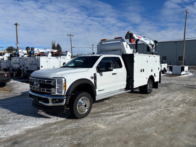 2024 Ford F550 Super Cab XLT 4x4 Service Truck Milron 11 Series Service Body Cobra 5500RSE Crane Vanair 330D Multi-function