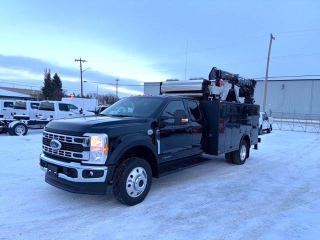 2025 Ford F550 Super Cab XLT 4x4 Service truck Diesel Dematco service body cobra 5500rse crane lincoln ranger air 330MPX Multi-function